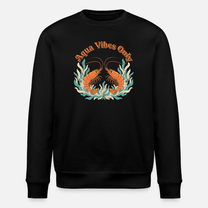 Aqua Vibes Only - Stanley/Stella Unisex Bio-Sweatshirt ROLLER - Schwarz