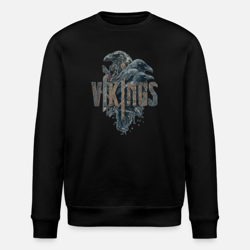 Odin-Corbeau-Viking-Épée-Nordique - Sweat bio ROLLER Stanley/Stella Unisexe - noir