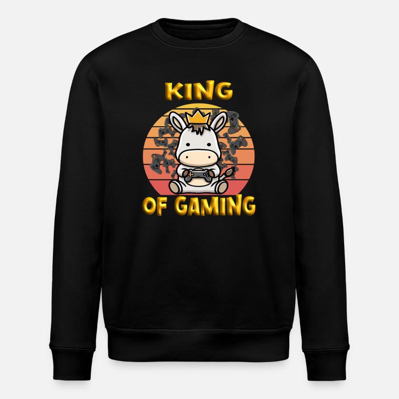 Zocker Esel - Stanley/Stella Unisex Bio-Sweatshirt ROLLER - Schwarz