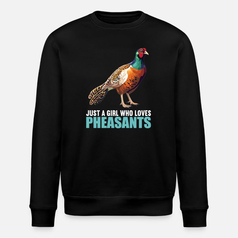 Pheasants Pheasant - Stanley/Stella ROLLER Unisex Organic Sweatshirt - black