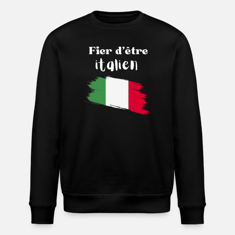 Fier d'être Italien - Sweat bio ROLLER Stanley/Stella Unisexe - noir