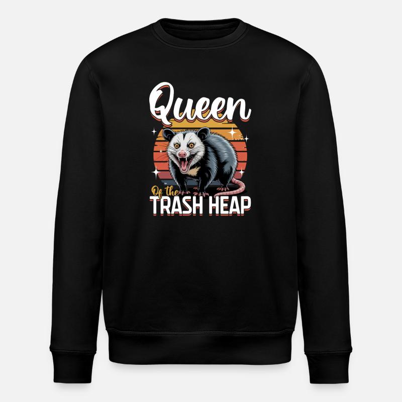 Funny Opossum - Stanley/Stella Unisex Bio-Sweatshirt ROLLER - Schwarz