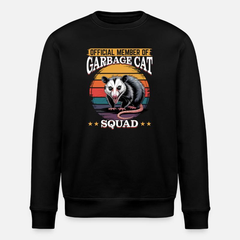 Drôle d’opossum - Sweat bio ROLLER Stanley/Stella Unisexe - noir