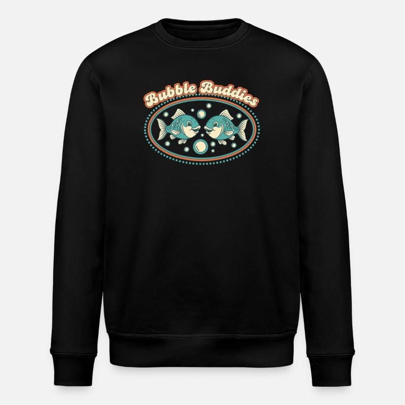 Bubble Buddies - Stanley/Stella ROLLER Unisex Organic Sweatshirt - black