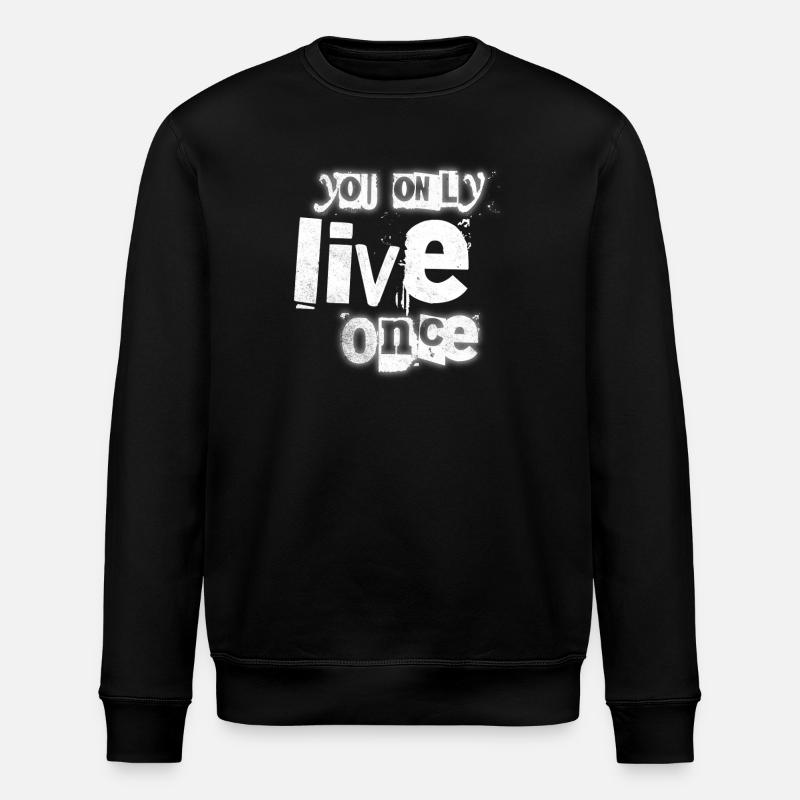 Une seule vie - Sweat bio ROLLER Stanley/Stella Unisexe - noir