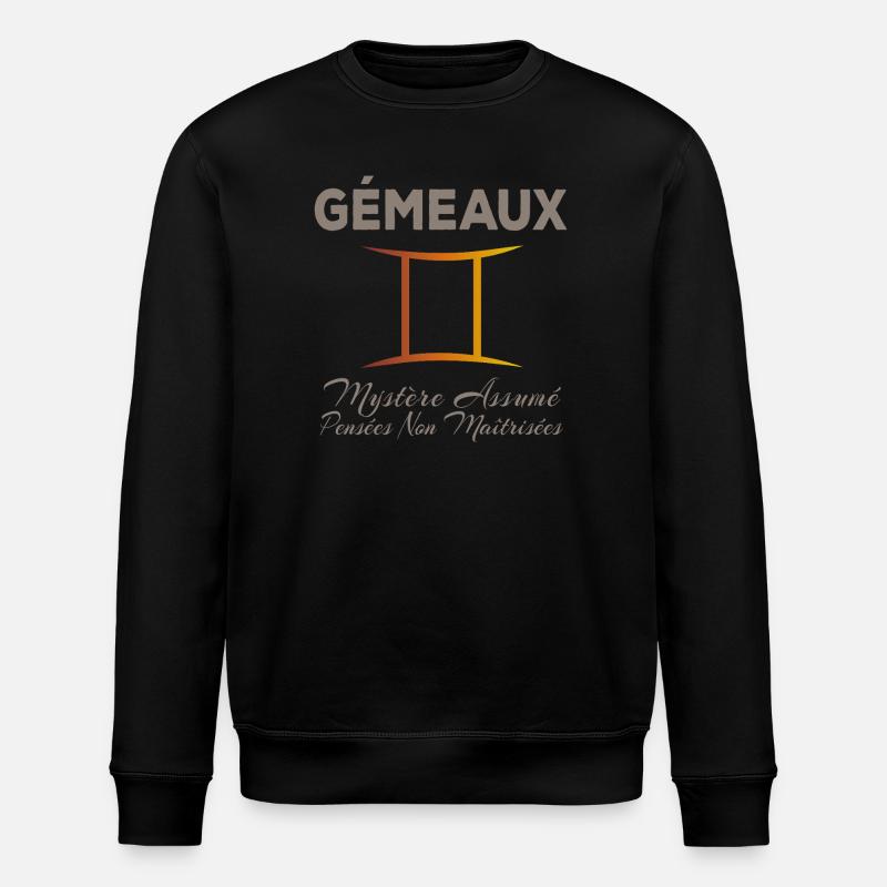 Gémeaux - Sweat bio ROLLER Stanley/Stella Unisexe - noir