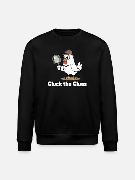 Cluck the Sleuth - Stanley/Stella ROLLER Unisex Organic Sweatshirt - black