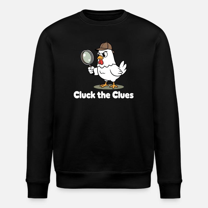 Cluck der Spürnase - Stanley/Stella Unisex Bio-Sweatshirt ROLLER - Schwarz