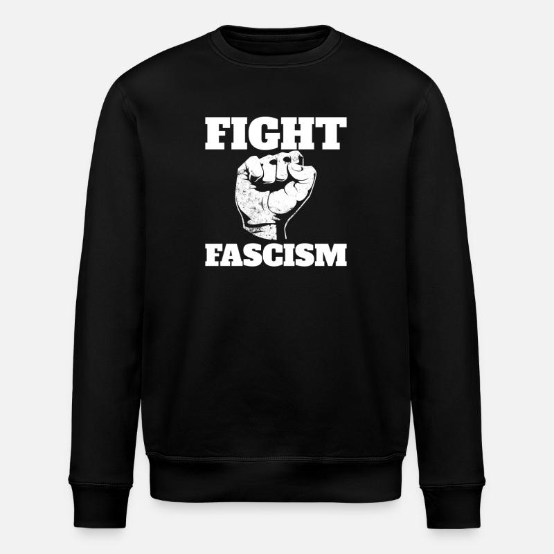 Kampf gegen den Faschismus Antifaschismus - Stanley/Stella Unisex Bio-Sweatshirt ROLLER - Schwarz