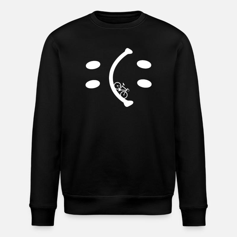 Bicycle - Be Happy you decide - Stanley/Stella ROLLER Unisex Organic Sweatshirt - black