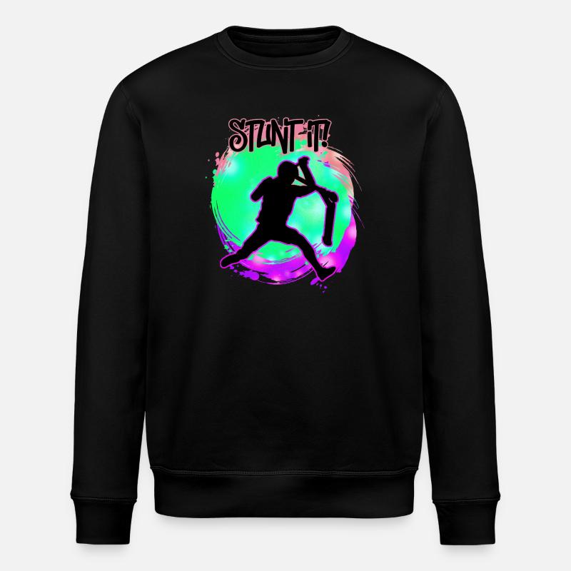 Scooter - Stunt it - Stanley/Stella ROLLER Unisex Organic Sweatshirt - black