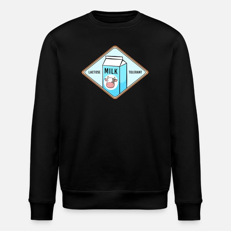 Blähungen Milch Laktose - Stanley/Stella Unisex Bio-Sweatshirt ROLLER - Schwarz