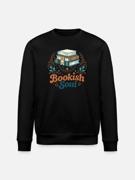 Bookish Soul - Stanley/Stella Unisex Bio-Sweatshirt ROLLER - Schwarz