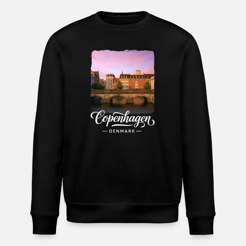 Copenhague, Danemark - Sweat bio ROLLER Stanley/Stella Unisexe - noir