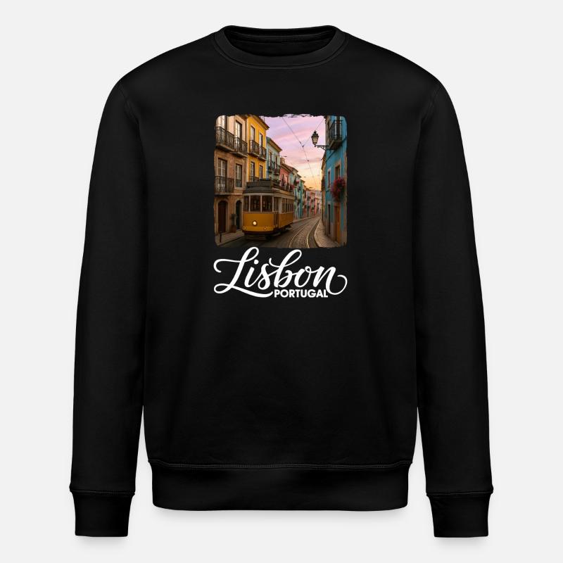 Lisbon - Stanley/Stella ROLLER Unisex Organic Sweatshirt - black