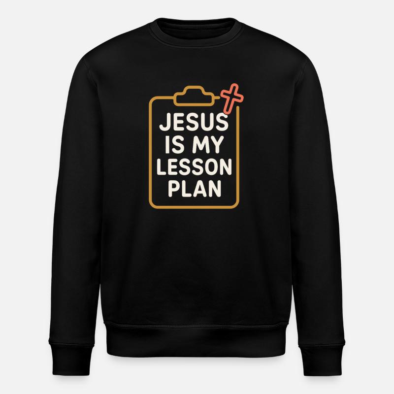 Christian Teacher, Faith-Based - Stanley/Stella ROLLER Unisex Organic Sweatshirt - black