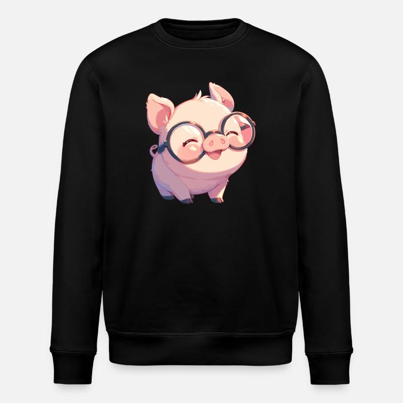 Pig Pig - Stanley/Stella ROLLER Unisex Organic Sweatshirt - black