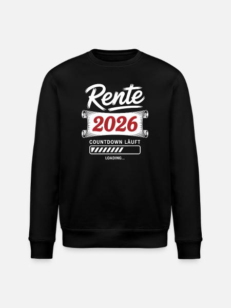 Pension 2026 countdown is on - Stanley/Stella ROLLER Unisex Organic Sweatshirt - black