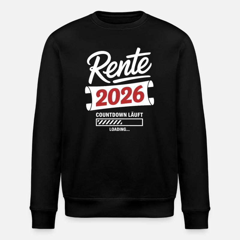 Pension 2026 countdown is on - Stanley/Stella ROLLER Unisex Organic Sweatshirt - black