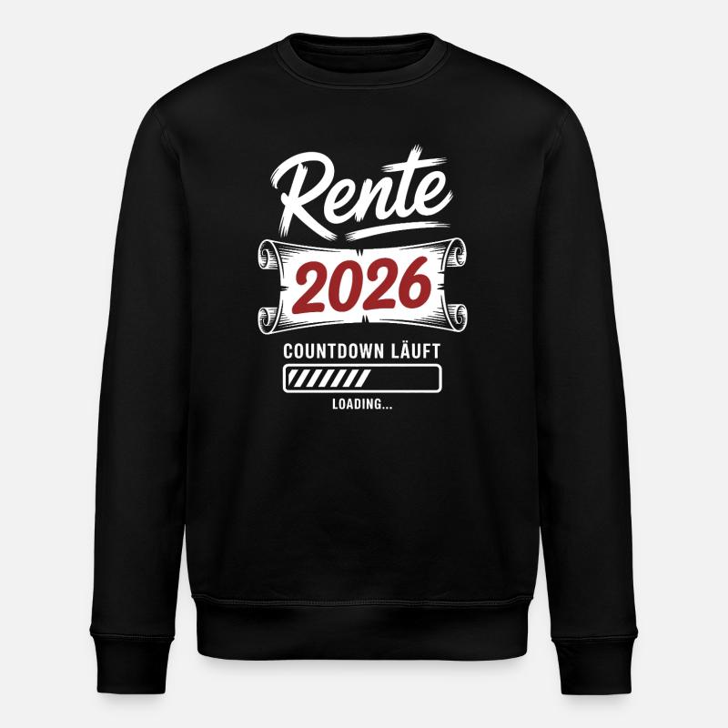 Rente2026 Countdown - Stanley/Stella Unisex Bio-Sweatshirt ROLLER - Schwarz