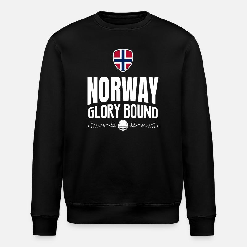 NORWAY GLORY - Stanley/Stella ROLLER Unisex Organic Sweatshirt - black