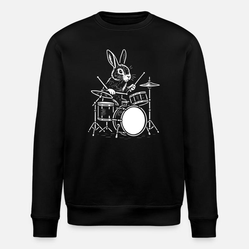 Rythm Rabbit Drummer - Sweat bio ROLLER Stanley/Stella Unisexe - noir
