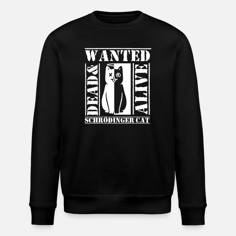 Le chat de Schrödinger - Sweat bio ROLLER Stanley/Stella Unisexe - noir