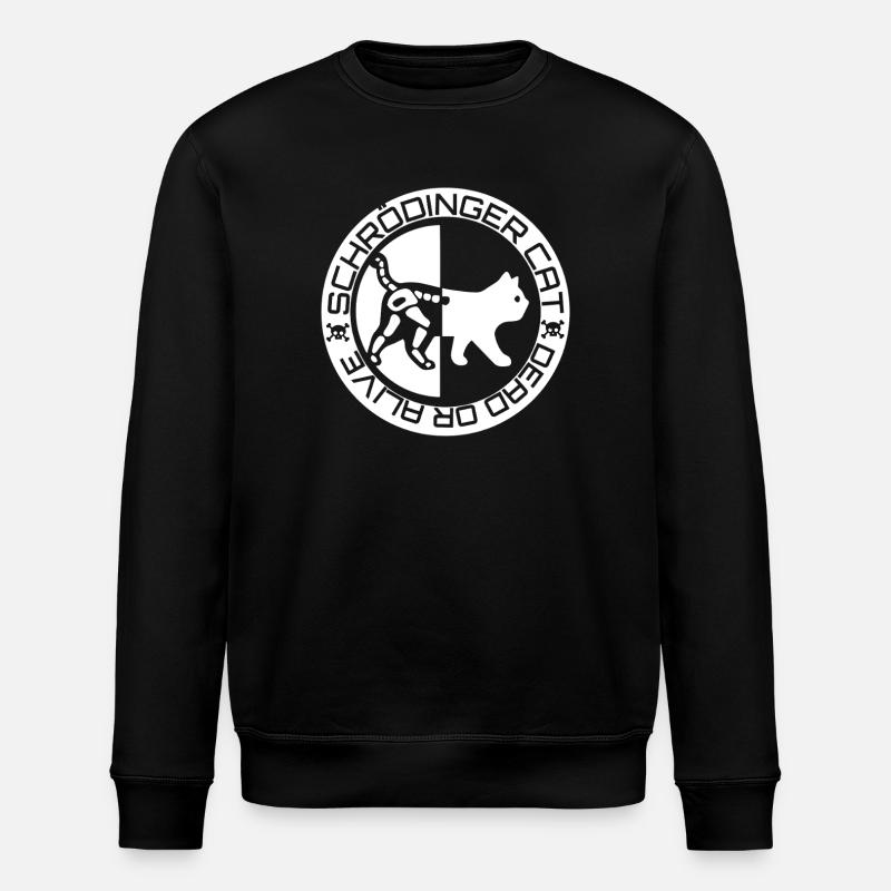 Le chat de Schrödinger - Sweat bio ROLLER Stanley/Stella Unisexe - noir