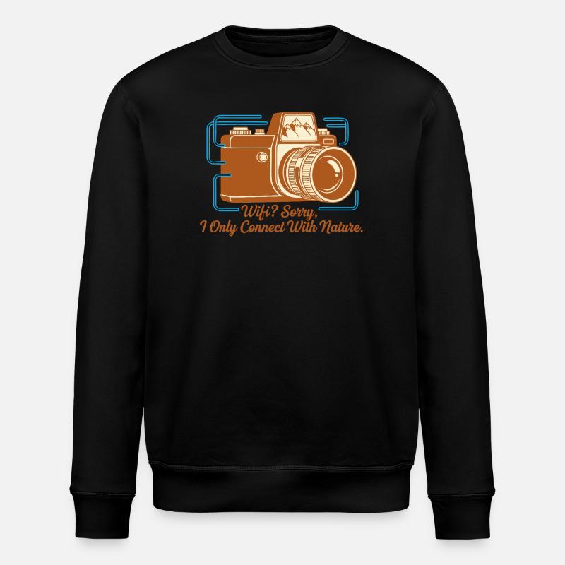 Natur statt WLAN - Stanley/Stella Unisex Bio-Sweatshirt ROLLER - Schwarz