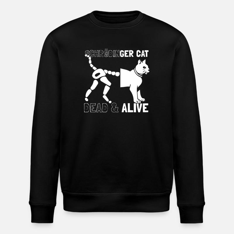 Le chat de Schrödinger - Sweat bio ROLLER Stanley/Stella Unisexe - noir