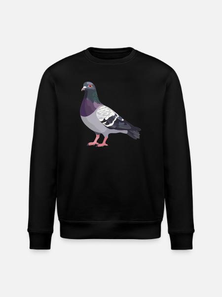 Pigeons Pigeon - Stanley/Stella ROLLER Unisex Organic Sweatshirt - black