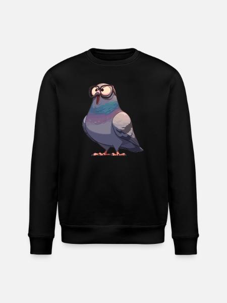 Pigeons Pigeon - Stanley/Stella ROLLER Unisex Organic Sweatshirt - black