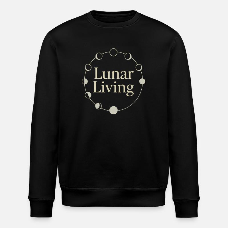 Moon Cycle Moon Goddess Intentionally - Stanley/Stella ROLLER Unisex Organic Sweatshirt - black