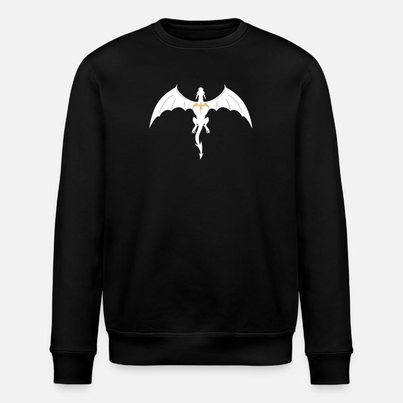 fourth wing dragon - Stanley/Stella ROLLER Unisex Organic Sweatshirt - black