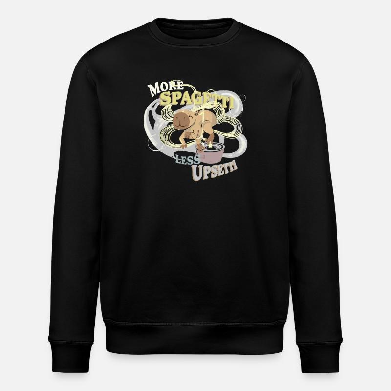 Cap(p)y spaghetti sans upsetti - Sweat bio ROLLER Stanley/Stella Unisexe - noir
