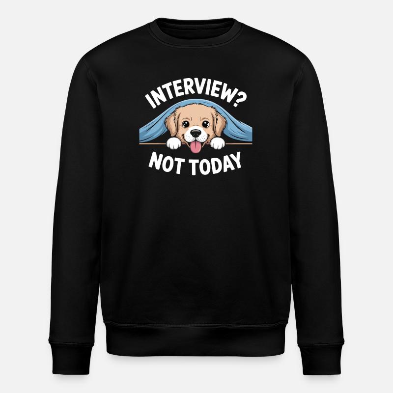 Lazy Labrador, Sleepy Puppy - Stanley/Stella ROLLER Unisex Organic Sweatshirt - black