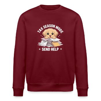 Vêtements drôles pour Labradors jaunes Explication fiscale - Sweat bio ROLLER Stanley/Stella Unisexe - bordeaux - Devant - Nik (191cm)
