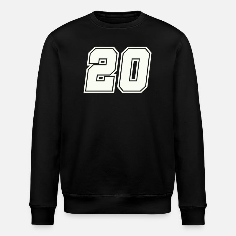 20 Number - Stanley/Stella ROLLER Unisex Organic Sweatshirt - black