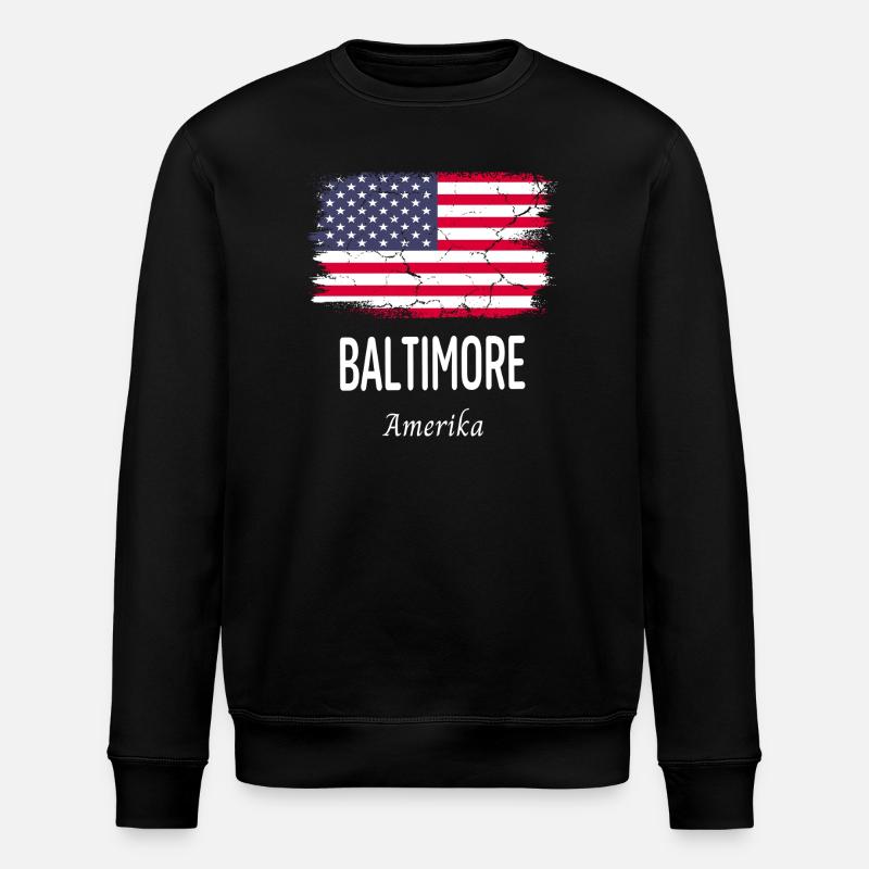 Baltimore - Sweat bio ROLLER Stanley/Stella Unisexe - noir