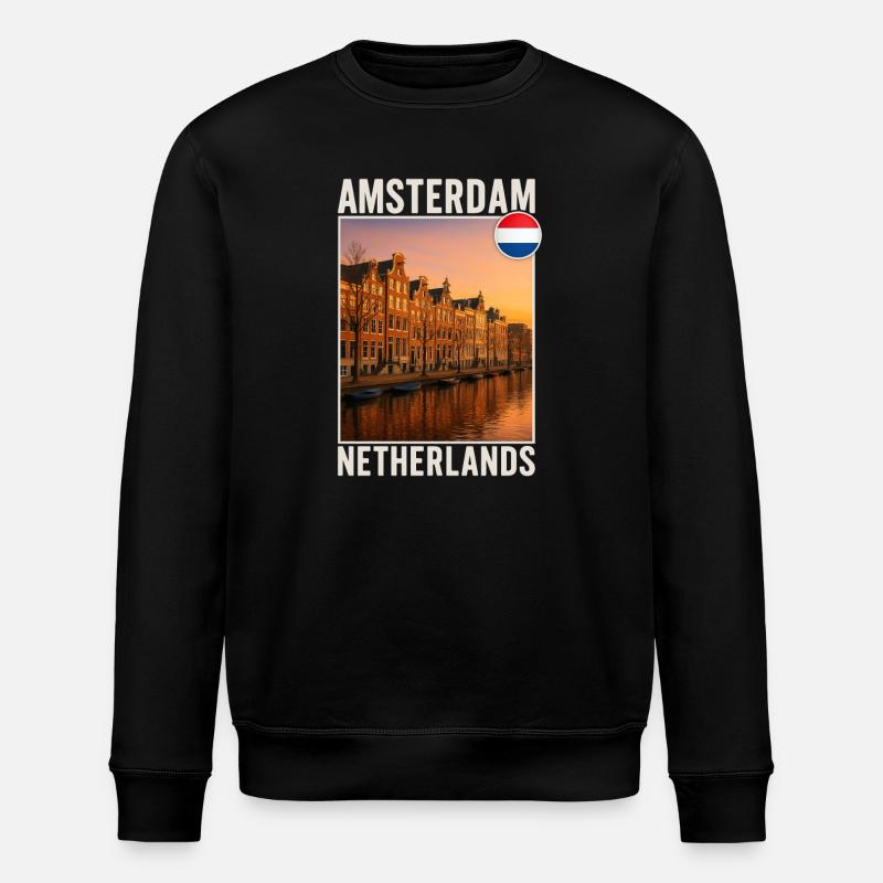 Amsterdam - Sweat bio ROLLER Stanley/Stella Unisexe - noir