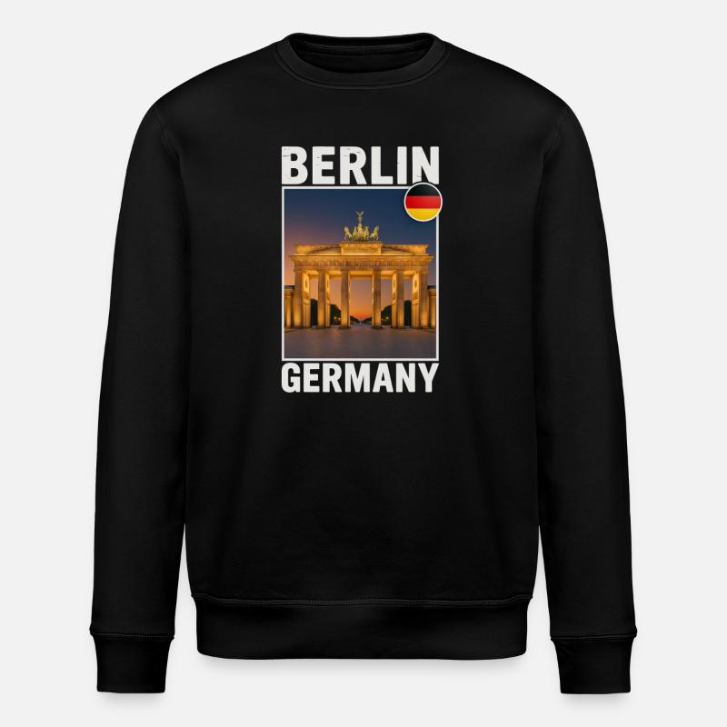Berlin Brandenburg Gate - Stanley/Stella ROLLER Unisex Organic Sweatshirt - black