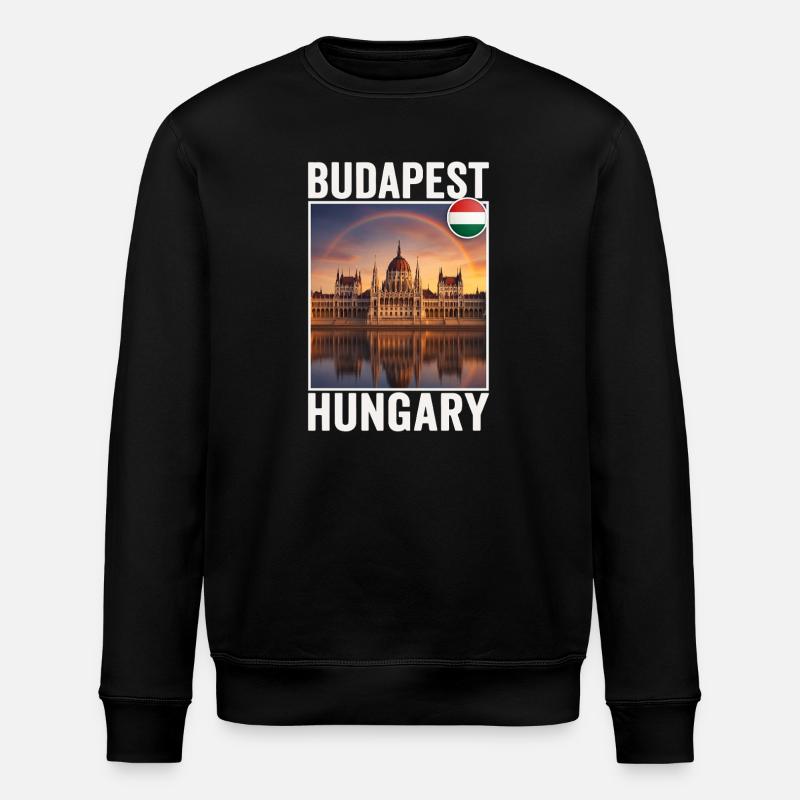 Budapest - Sweat bio ROLLER Stanley/Stella Unisexe - noir