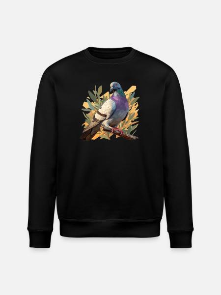 Tauben Taube - Stanley/Stella Unisex Bio-Sweatshirt ROLLER - Schwarz