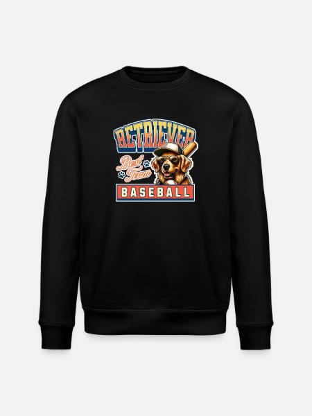 Golden Retriever Baseball Team - Stanley/Stella Unisex Bio-Sweatshirt ROLLER - Schwarz