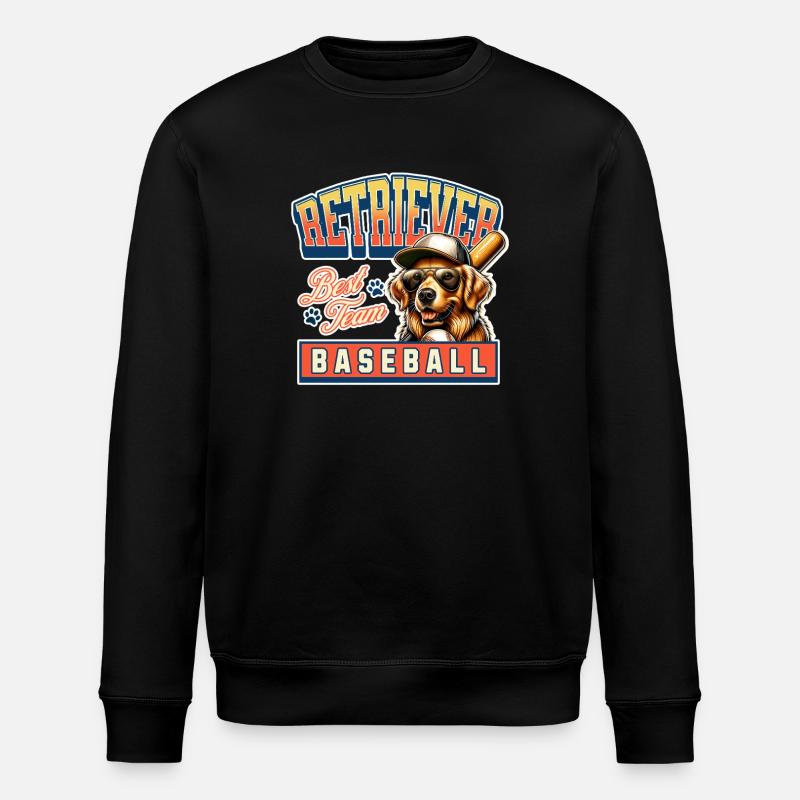 Équipe de baseball Golden Retriever - Sweat bio ROLLER Stanley/Stella Unisexe - noir