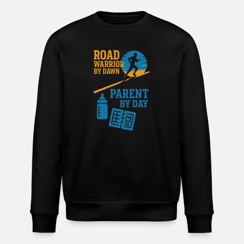 Maman, papa, parents qui courent - Sweat bio ROLLER Stanley/Stella Unisexe - noir