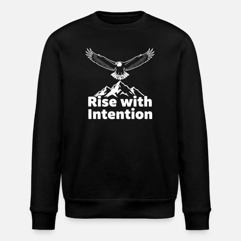 Rise on purpose - Stanley/Stella ROLLER Unisex Organic Sweatshirt - black