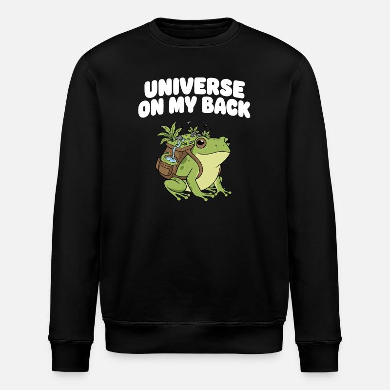 Universe on my back - Stanley/Stella ROLLER Unisex Organic Sweatshirt - black