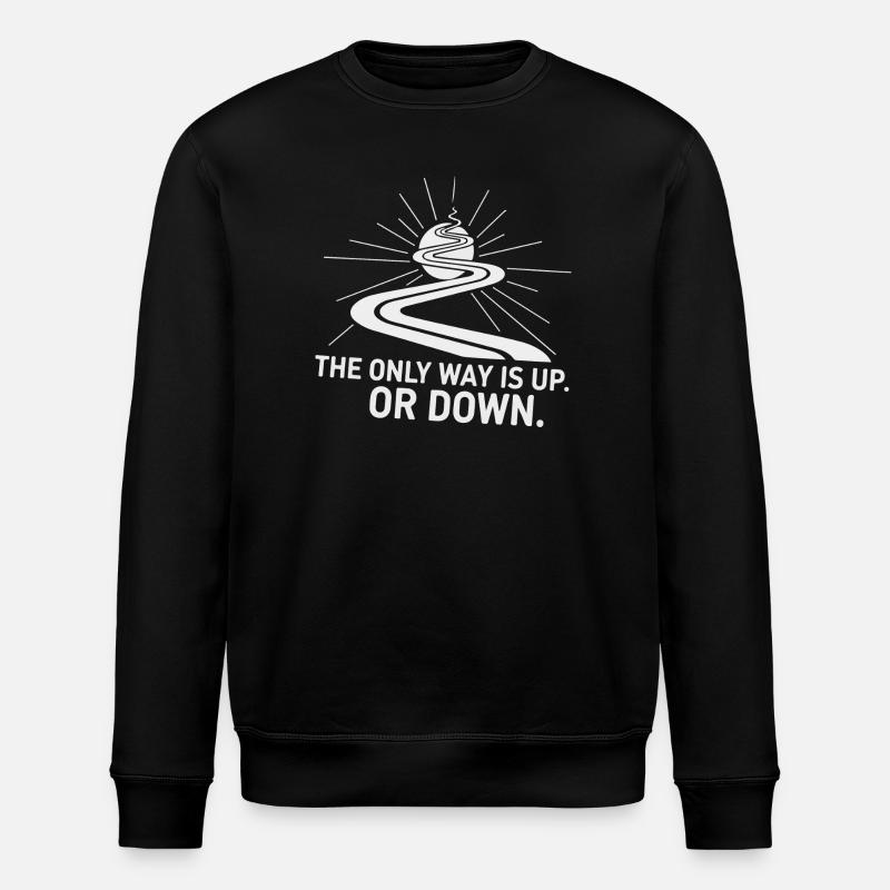 Upward Path: The Only Way - Stanley/Stella ROLLER Unisex Organic Sweatshirt - black