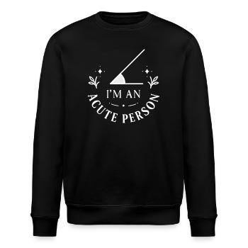 Winkelwitz Deluxe - Sweat bio ROLLER Stanley/Stella Unisexe - noir - Devant - Nik (191cm)